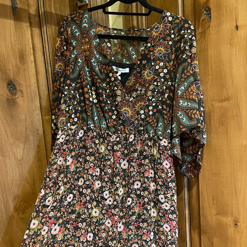 BCBGeneration Boho Maxi Short Sleeve Dress
